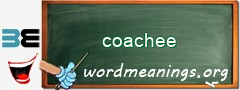 WordMeaning blackboard for coachee